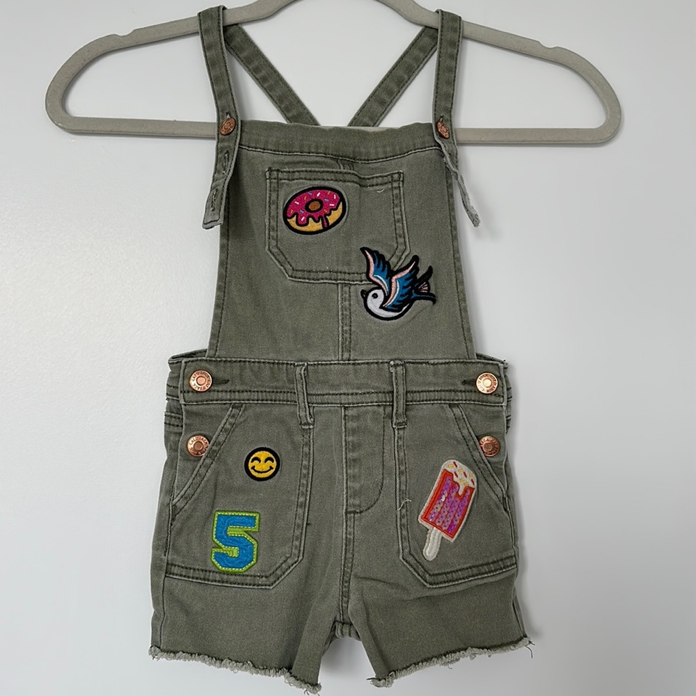 CAT & JACK Patchwork Overalls